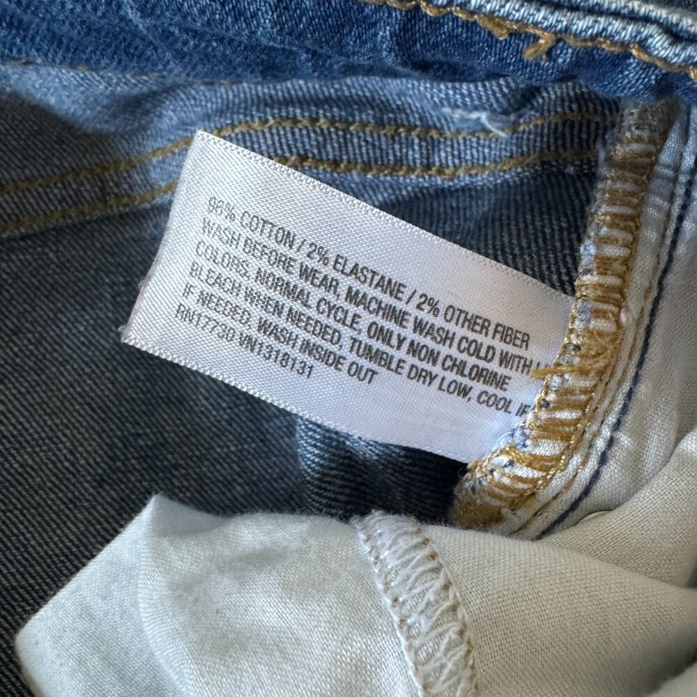 Art Class Like New Dark Wash Distressed Girls Skinny Jeans Sz 12 Plus - Picture 4 of 7